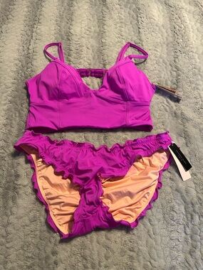 Purple Victoria’s Secret Bikini Set - Women's Swim Top & Bottom